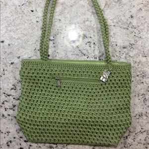 Lina Green Crochet Purse